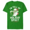 Men’s Lost Gods Distressed Santa Beer T-Shirt