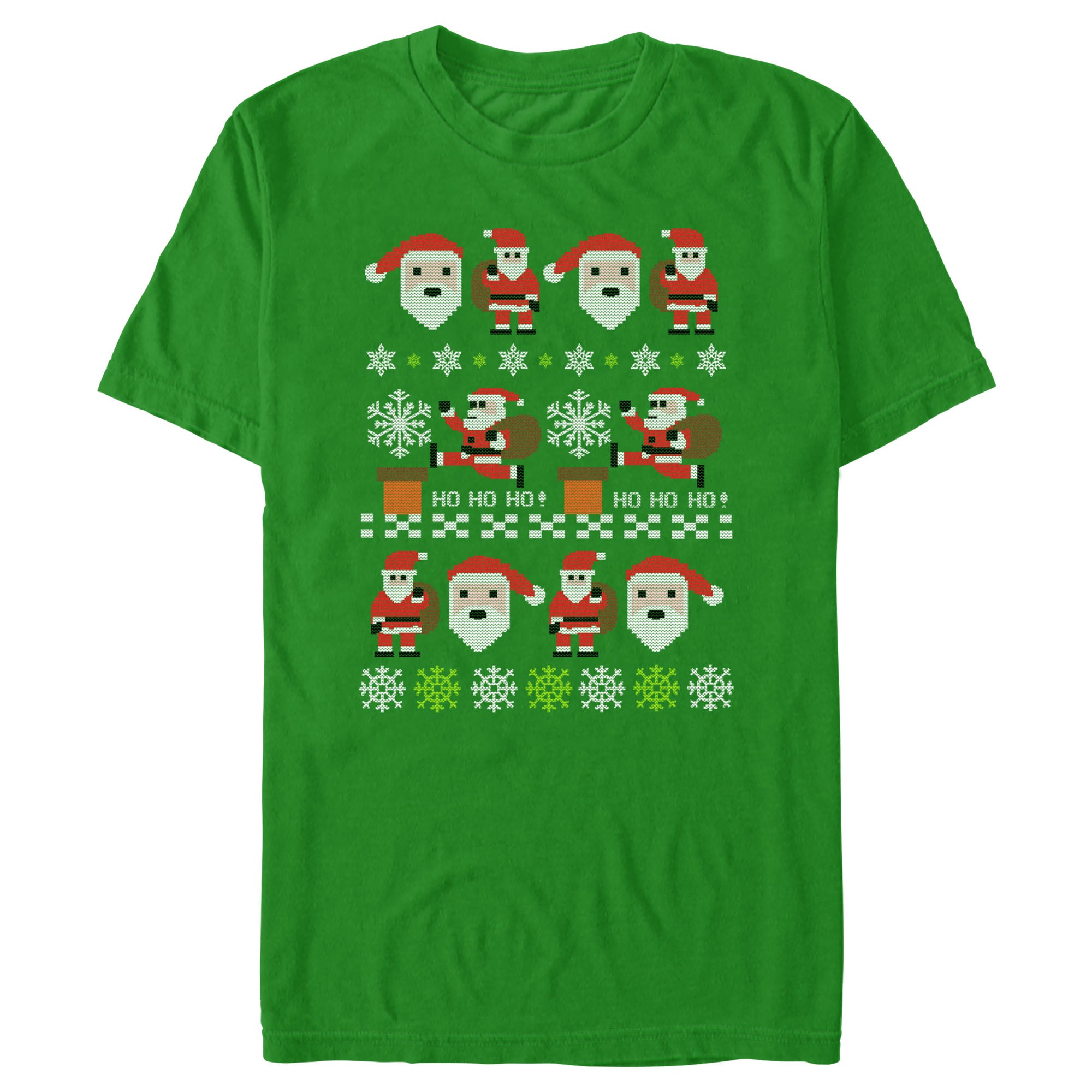 Men's Lost Gods Santa Claus Ugly Christmas Sweater T-Shirt Men's Lost Gods Santa Claus Ugly Christmas Sweater T-Shirt