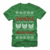 Men’s Lost Gods Ugly Christmas Cat T-Shirt