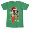 Men’s Lost Gods Ugly Christmas T Rex Santa Claus T-Shirt