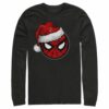Men’s Marvel Christmas Spider-Man Santa Hat Long Sleeve Shirt