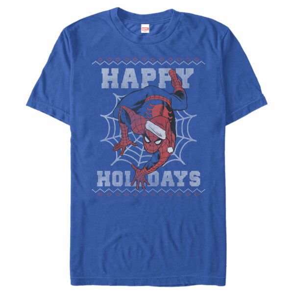 Men’s Marvel Christmas Spider-Man Web T-Shirt