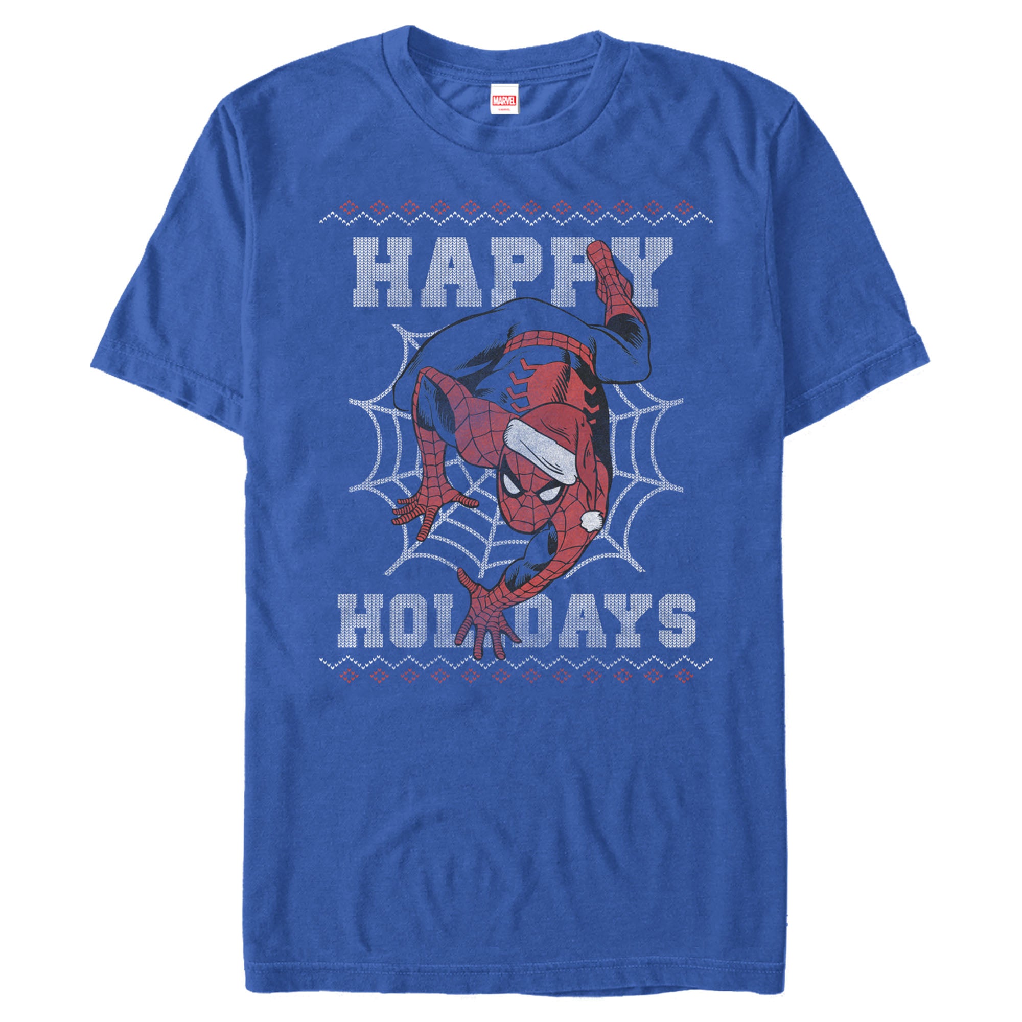 Men's Marvel Christmas Spider-Man Web T-Shirt Men's Marvel Christmas Spider-Man Web T-Shirt