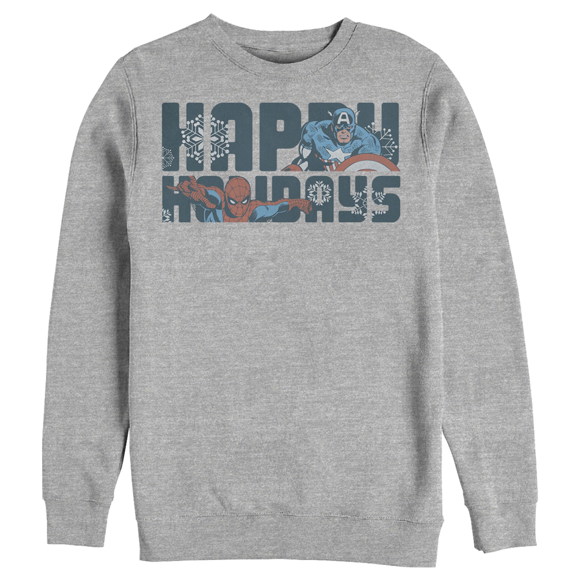 Men's Marvel Happy Holiday Heroes Sweatshirt Men's Marvel Happy Holiday Heroes Sweatshirt