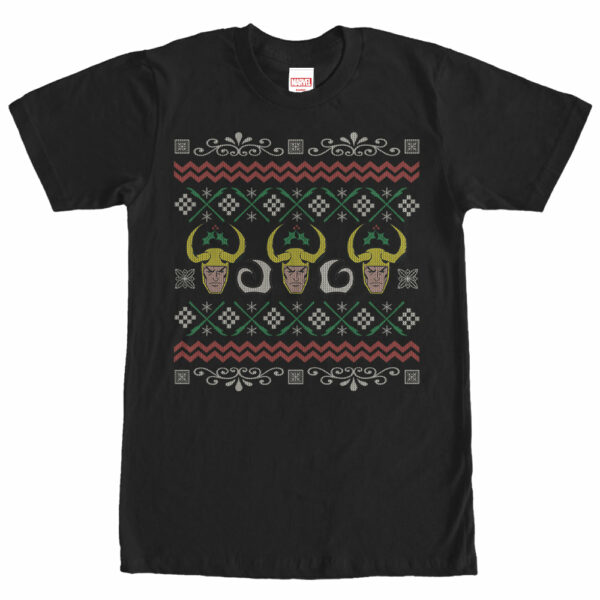 Men’s Marvel Ugly Christmas Loki T-Shirt