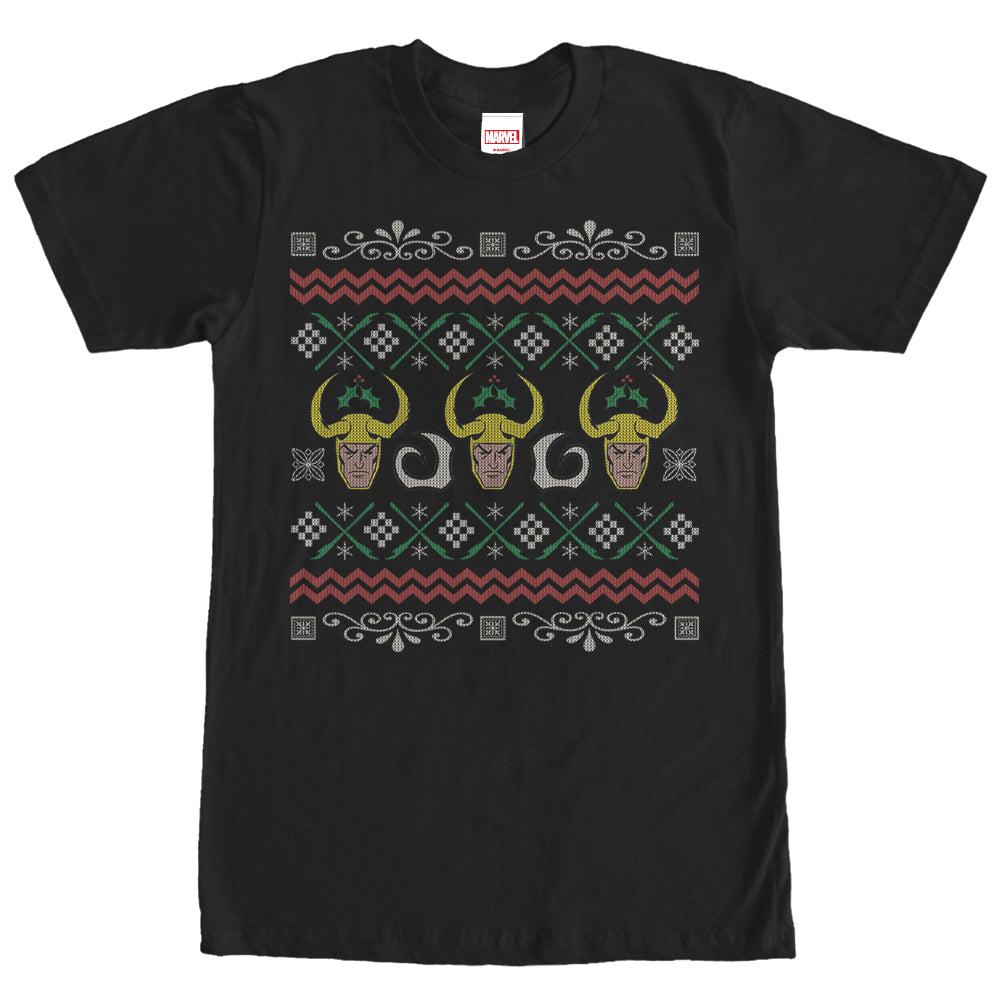 Men's Marvel Ugly Christmas Loki T-Shirt Men's Marvel Ugly Christmas Loki T-Shirt