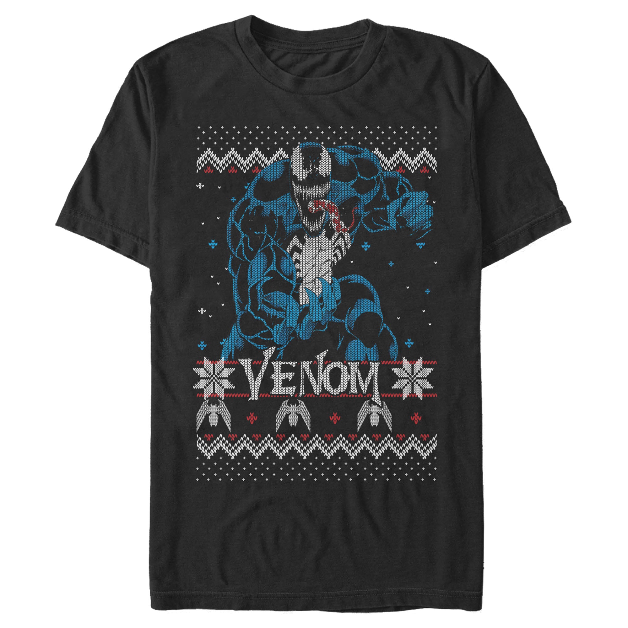 Men's Marvel Ugly Christmas Venom Pose T-Shirt Men's Marvel Ugly Christmas Venom Pose T-Shirt