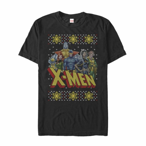 Men’s Marvel Ugly Christmas X-Men Group T-Shirt