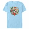 Men’s Mickey & Friends Christmas Retro Friends Wreath T-Shirt
