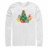 Men’s Pokemon Christmas Tree Characters Long Sleeve Shirt