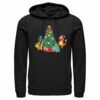 Men’s Pokemon Christmas Tree Characters Pull Over Hoodie