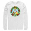 Men’s Pokemon Pikachu and Eevee Happy Holidays Long Sleeve Shirt