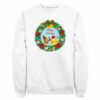 Men’s Pokemon Pikachu and Eevee Happy Holidays Sweatshirt