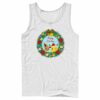 Men’s Pokemon Pikachu and Eevee Happy Holidays Tank Top
