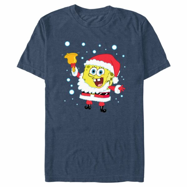 Men’s SpongeBob SquarePants Christmas Santa Bell T-Shirt