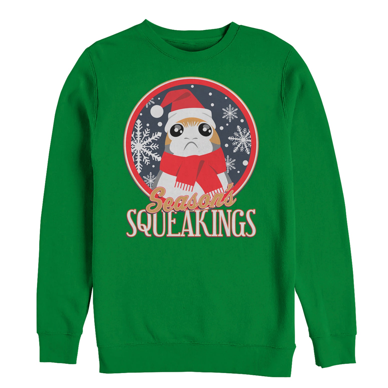Men's Star Wars The Last Jedi Season Squeakings Porg Sweatshirt Men's Star Wars The Last Jedi Season Squeakings Porg Sweatshirt