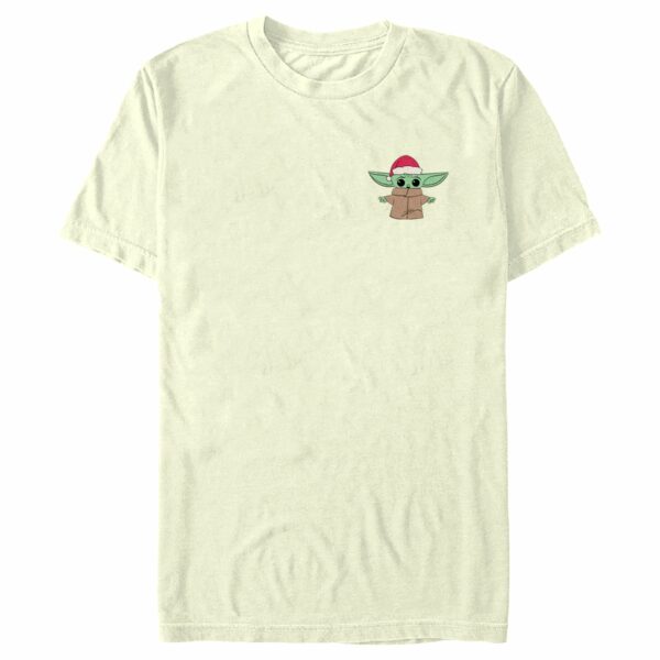 Men’s Star Wars The Mandalorian Christmas Small Santa Grogu T-Shirt