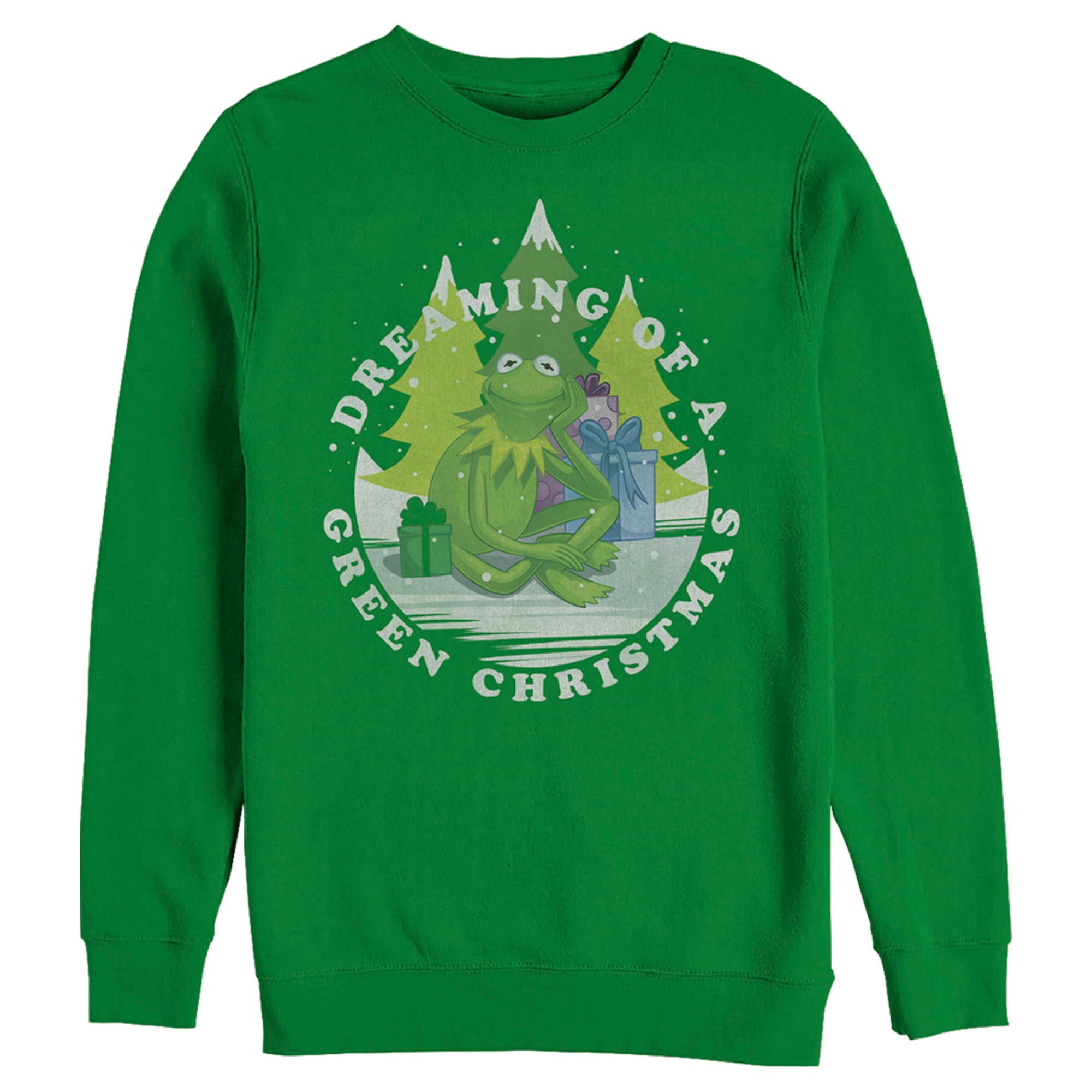 Men's The Muppets Dreaming of a Green Christmas Sweatshirt Men's The Muppets Dreaming of a Green Christmas Sweatshirt