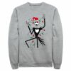 Men’s The Nightmare Before Christmas Jack Christmas Lights Sweatshirt