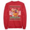 Men’s The Simpsons Christmas Homer Holiday Cheer Sweater Print Sweatshirt