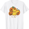 Pokemon Halloween T-Shirt Pikachu Cute Pumpkin Candy Corn
