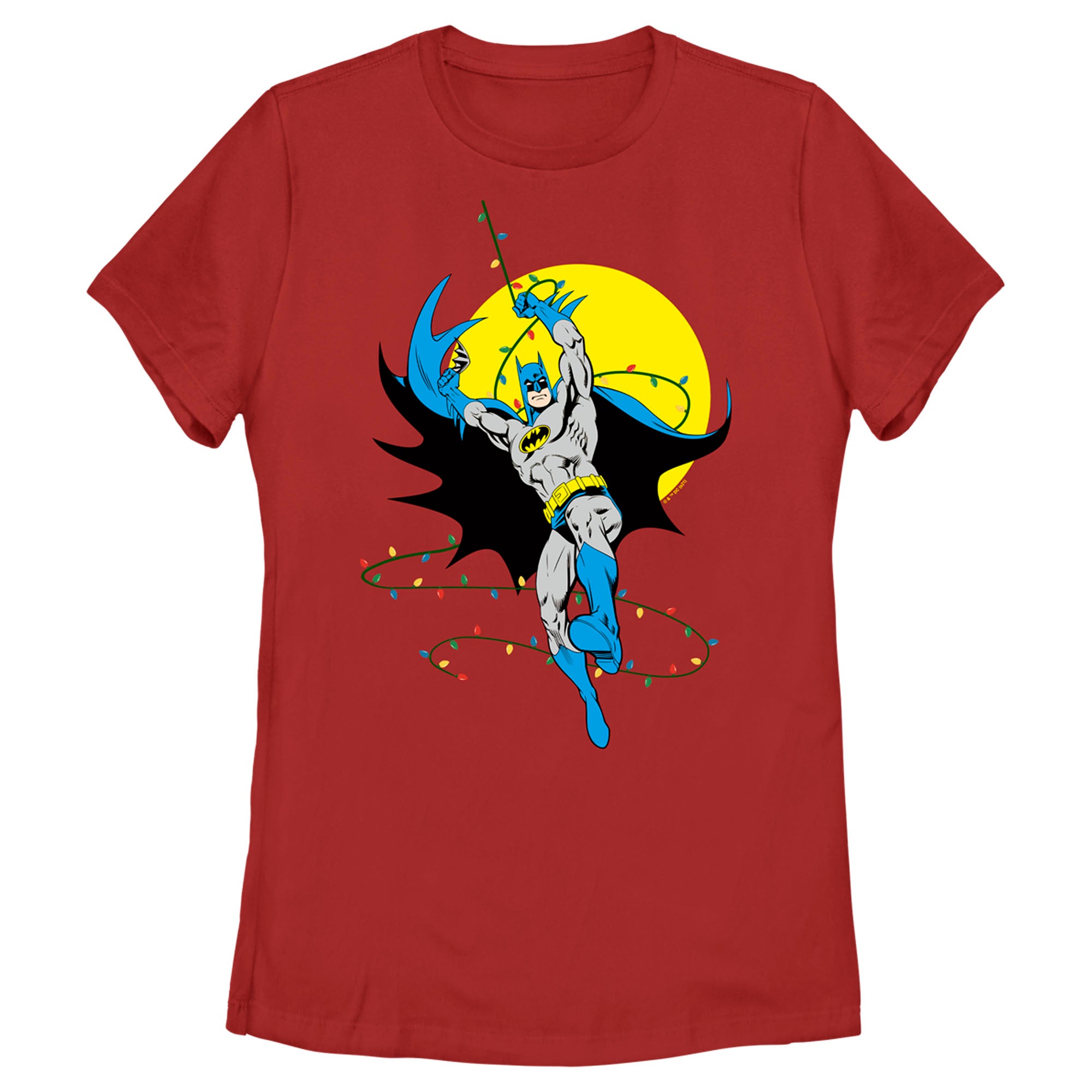 Women's Batman Christmas Light Swing T-Shirt Women's Batman Christmas Light Swing T-Shirt