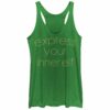 Women’s CHIN UP Christmas Express Your Inner Elf Racerback Tank Top