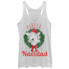 Women’s CHIN UP Christmas Fleece Navidad Racerback Tank Top