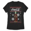Women’s Coca Cola Christmas Bottle Snowflake T-Shirt