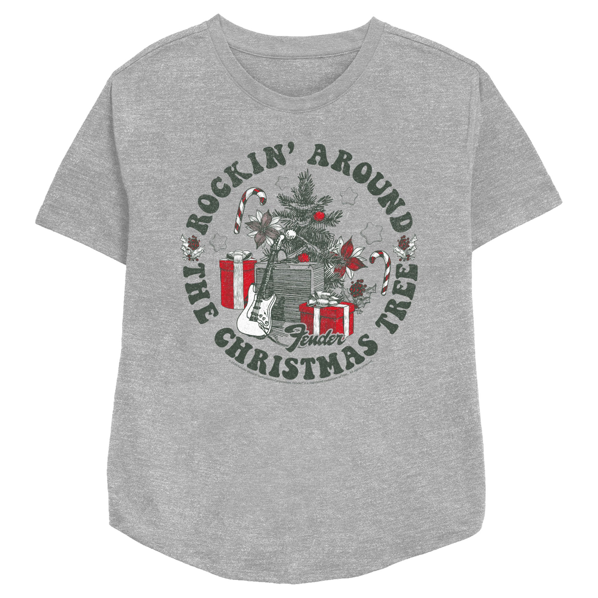 Women's Fender Rockin' Around the Christmas Tree T-Shirt Women's Fender Rockin' Around the Christmas Tree T-Shirt