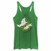 Women’s Ghostbusters Christmas Wreath Logo Racerback Tank Top