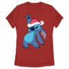 Women’s Lilo & Stitch Santa Hat T-Shirt
