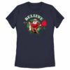 Women’s Lost Gods Believe Santa Candy Cane T-Shirt