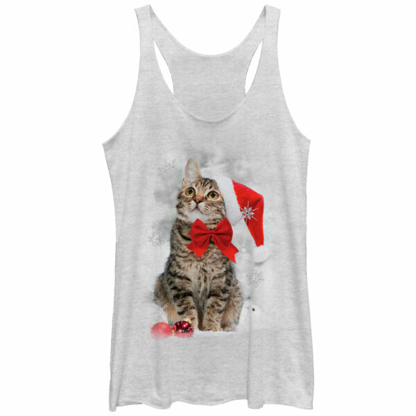 Women’s Lost Gods Christmas Ornament Kitten Racerback Tank Top