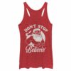 Women’s Lost Gods Christmas Santa Don’t Stop Believing Racerback Tank Top