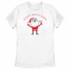 Women’s Lost Gods Happy Holla Days Cartoon Santa T-Shirt