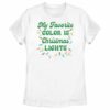 Women’s Lost Gods My Favorite Color Is Christmas Lights T-Shirt