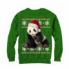 Women’s Lost Gods Ugly Christmas Panda and Candy Cane Sweatshirt