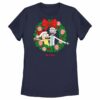Women’s Rick and Morty Christmas Wreath T-Shirt