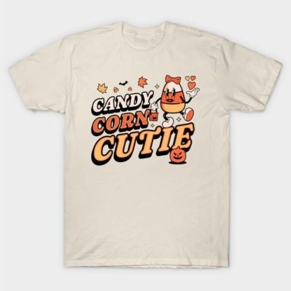Candy corn cutie retro vintage shirt