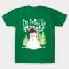 Christmas Snowman costume a sarcastic people funny shirt