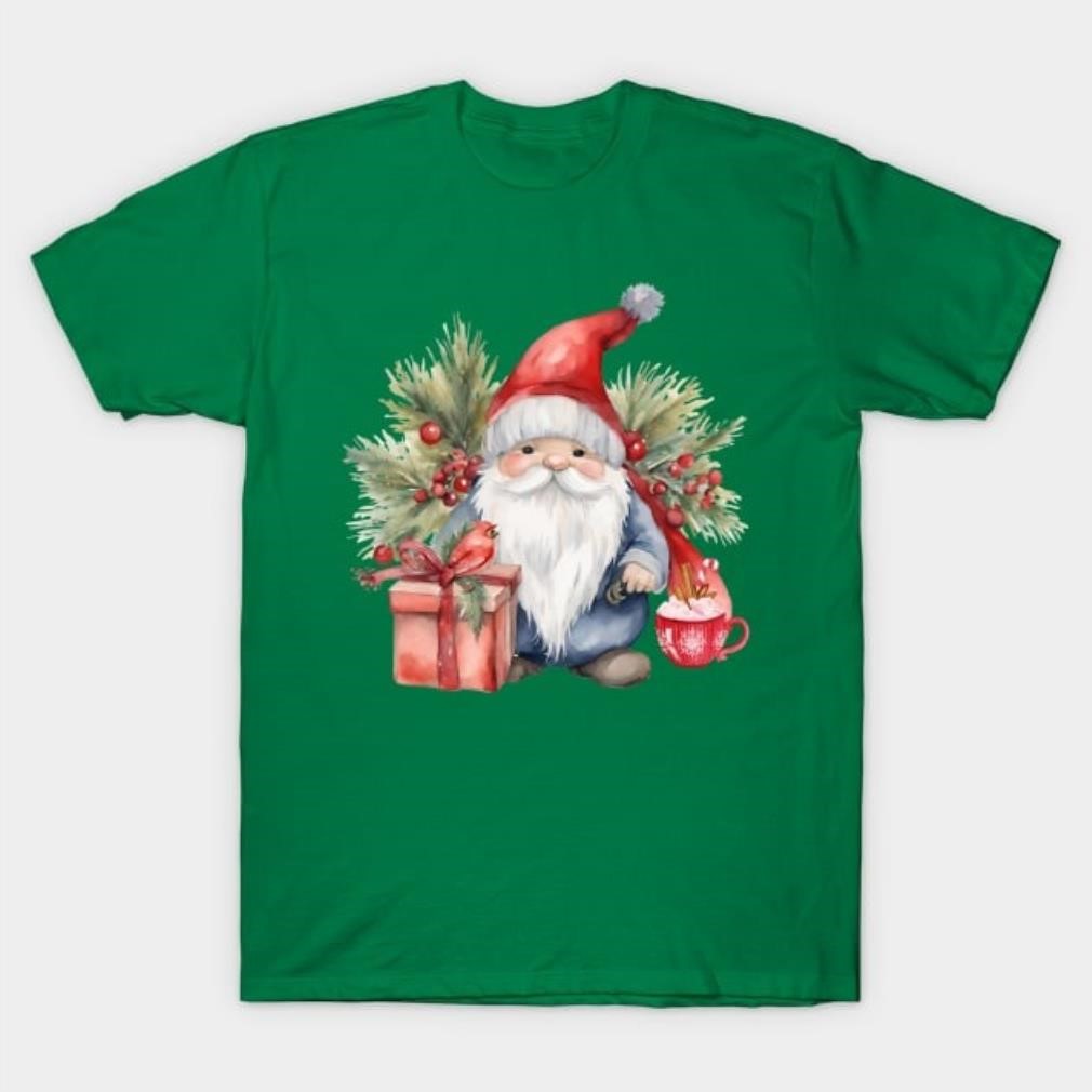 Cute Christmas Gnome watercolor shirt Cute Christmas Gnome watercolor shirt