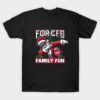 Forced family fun sarcastic dabbing Santa shirt