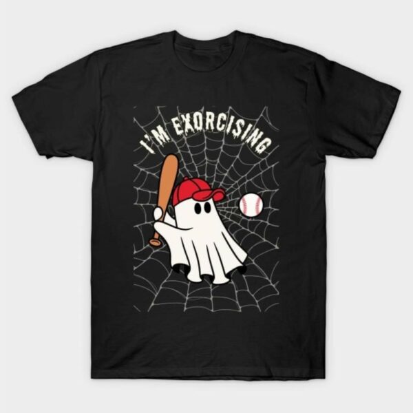 I’m exorcising baseball Halloween shirt