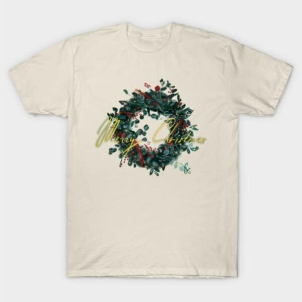 Jolly Christmas outdoor wreath shirt