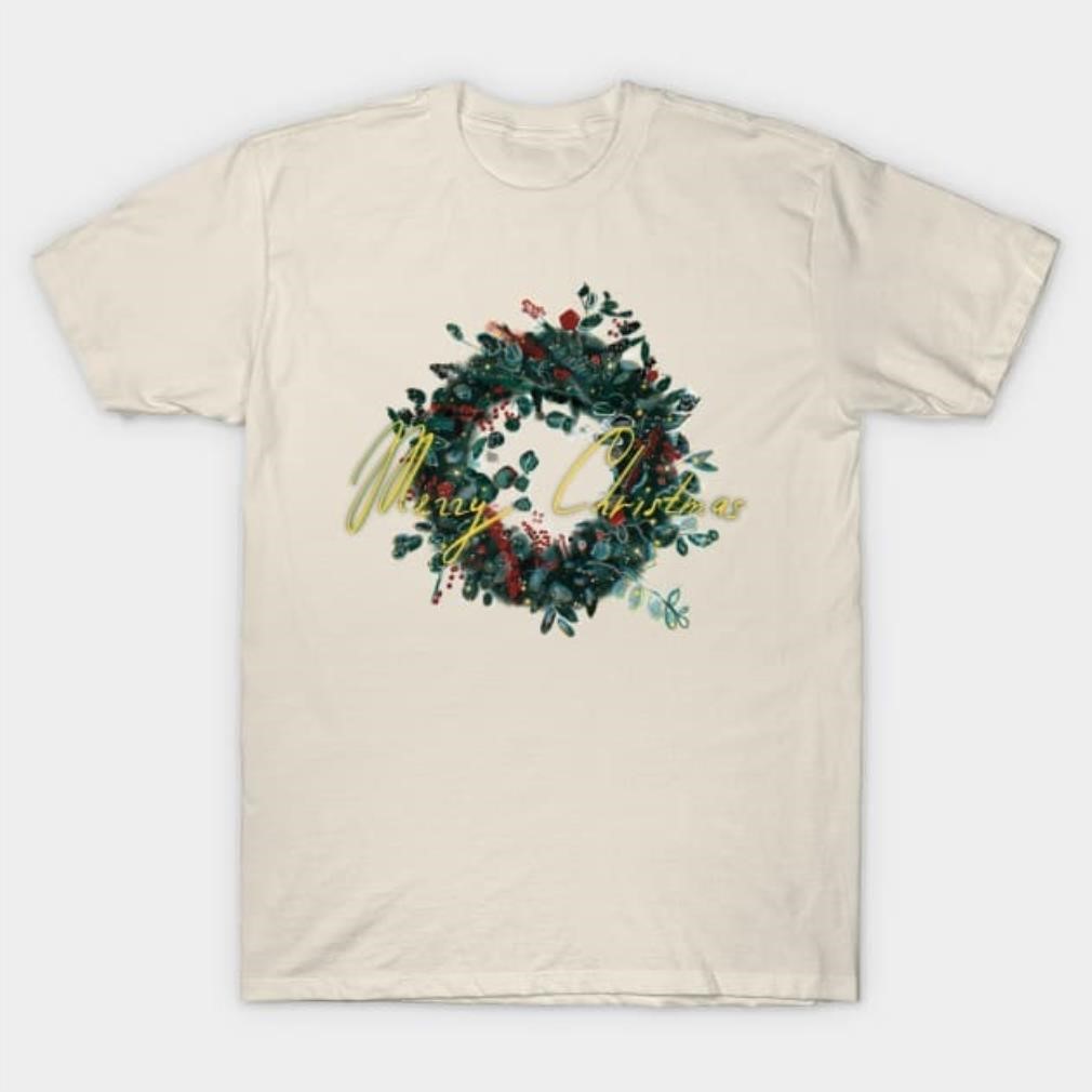 Jolly Christmas outdoor wreath shirt Jolly Christmas outdoor wreath shirt