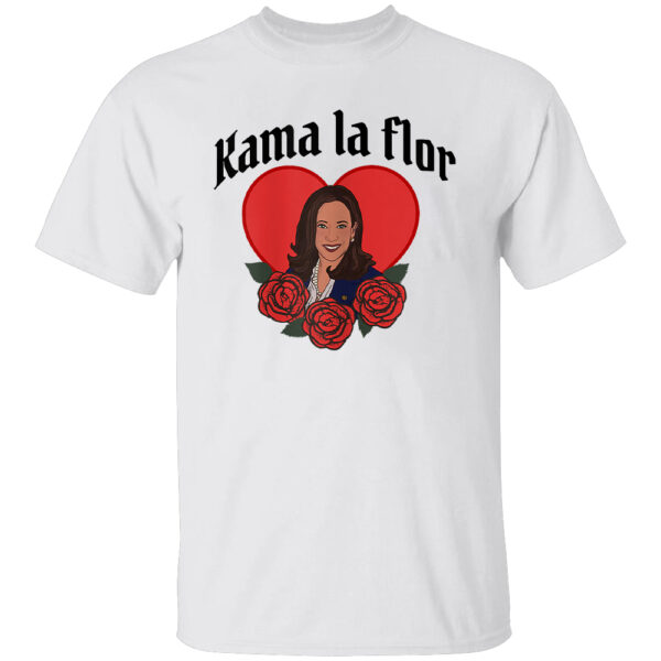Kama la Flor Latinas con Harris Democrats Support Kamala Shirt
