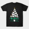 Merry chickmas Christmas chicken tree funny shirt