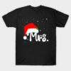 Mrs Santa Claus couples matching Christmas t-shirt