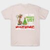 Official Donkey on the naughty list and I regret nothing Christmas shirt